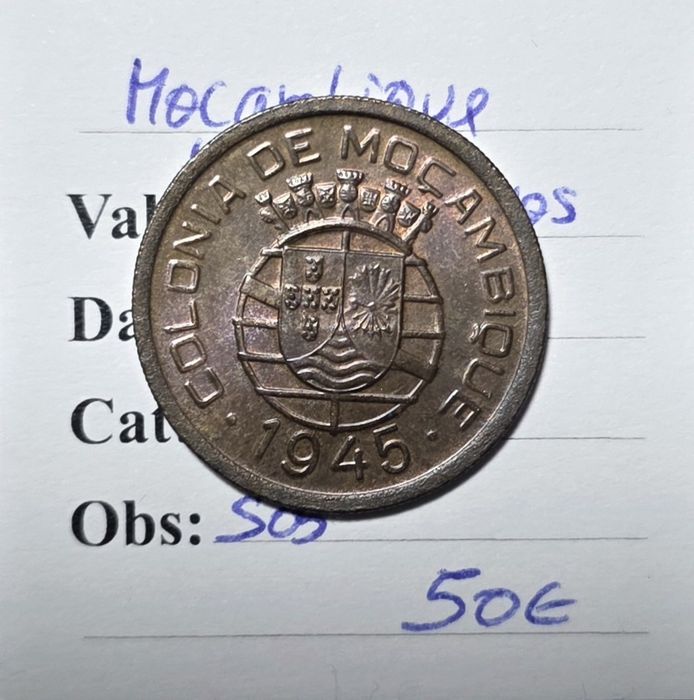 50 centavos 1945 Moçambique