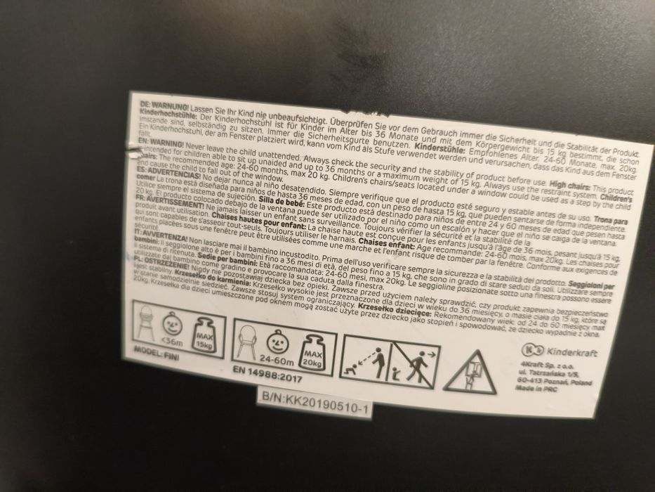 Krzesełko Kinderkraft Fini dla miłośnika psów