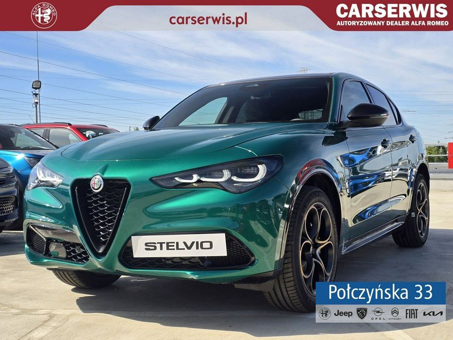 Alfa Romeo Stelvio INTENSA Q4 AT 2.0 280 KM|Montreal Green|Dach szklany |2025