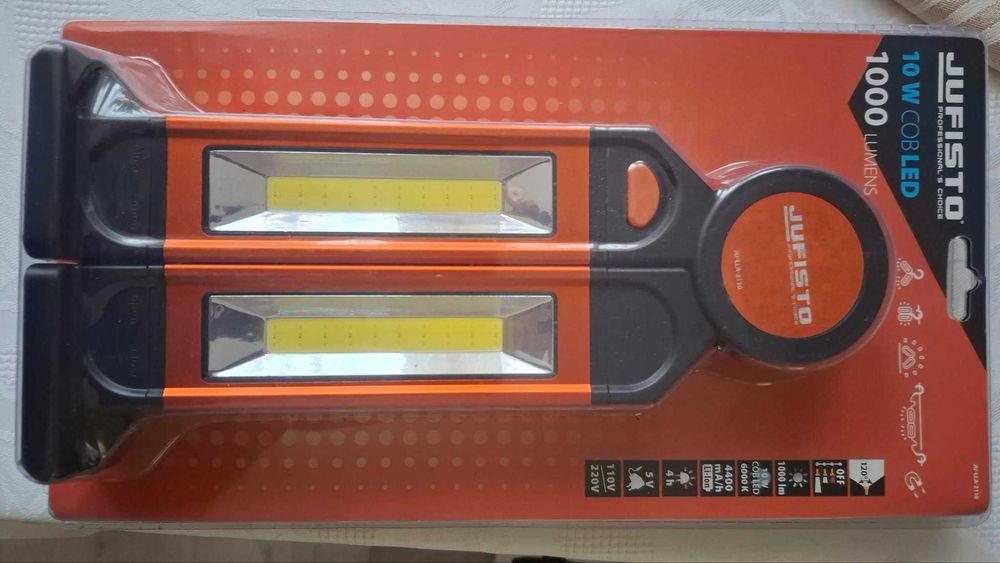 Lampa led warsztatowo samochodowa akumulatorowa Jufisto