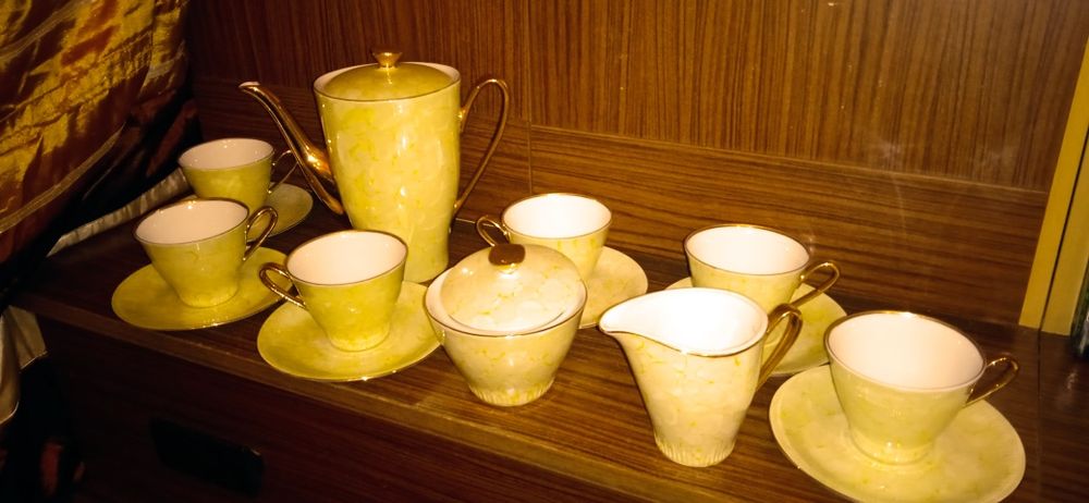 Serwis kawowy WŁOCŁAWEK z lat 70tych PRLu