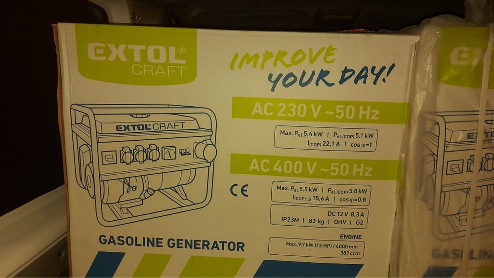 Генератор EXTOL 5,5 кВт