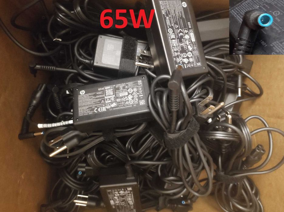 Зарядка Блок живлення HP 45W 65W 90W 4530 4.5x3.0 Blue pin Blue tip