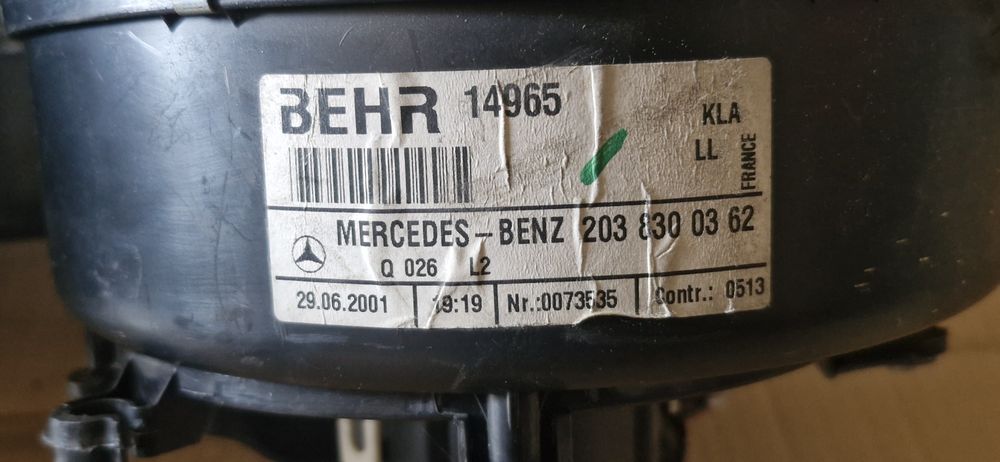 Chauffage/Sofagem completa Mercedes-Benz Classe-C (W203). 2001