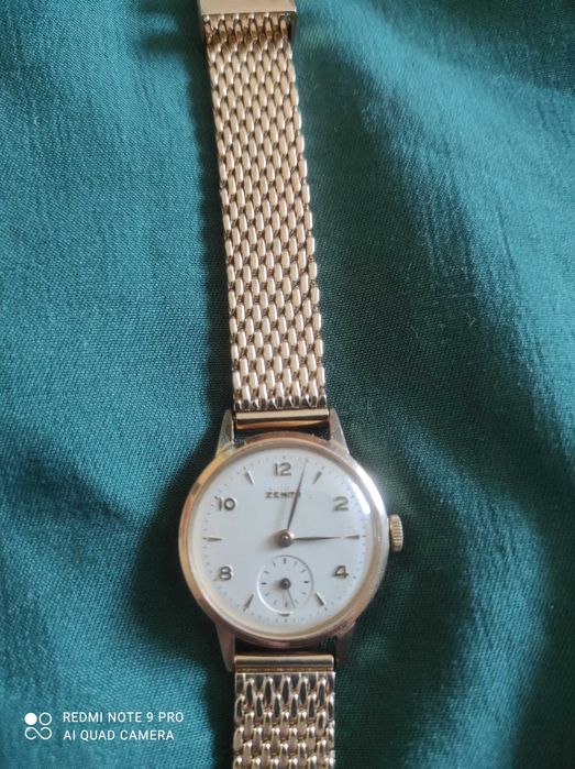 Damski złoty zegarek 14 K 585 Zenith