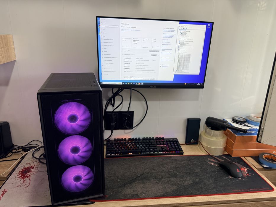 Компьютер ПРО Ryzen 7+32ddr+накопичувач 512 м2+ Radeon VII 16гб відео