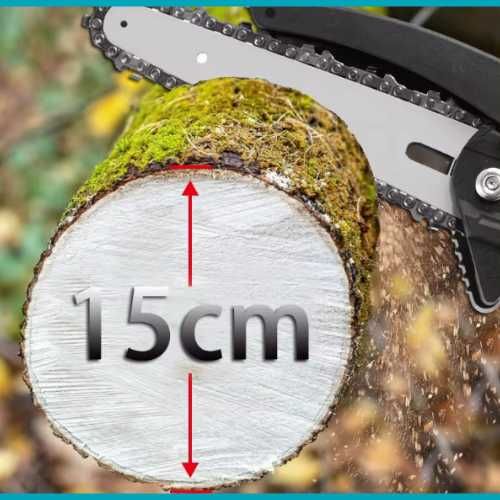 Piła Łańcuchowa Akumulatorowa Mocna Pilarka Gałęziówka Ręczna Ogród