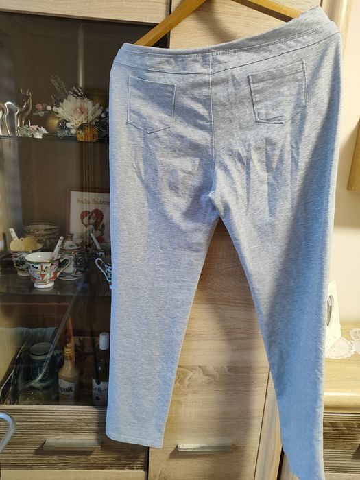 Spodnie dresowe damskie jasnoszare 2XL