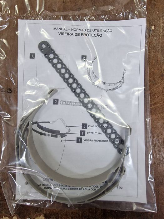 Viseira de proteção (tipo covid)