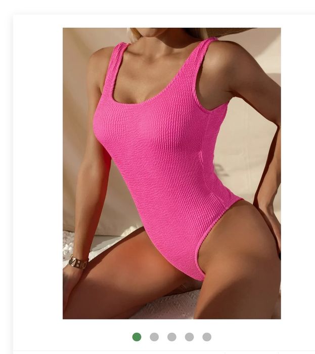 Купальник суцільний неон малина фуксія боді