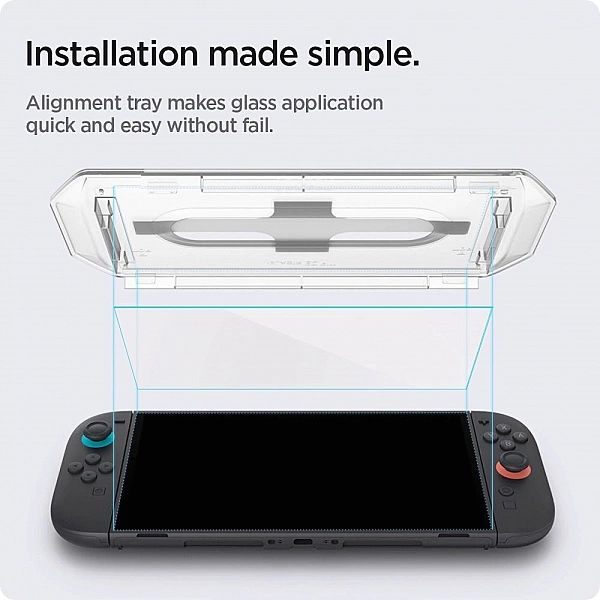 Szkło Hartowane Spigen Glas.tr "Ez Fit" 2-Pack Nintendo Switch 2 Clear