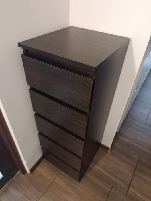 Komoda z szufladami brązowa
