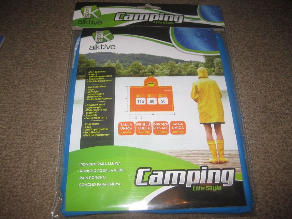 2 Ponchos para Chuva Impermeáveis! Novos e Embalados!