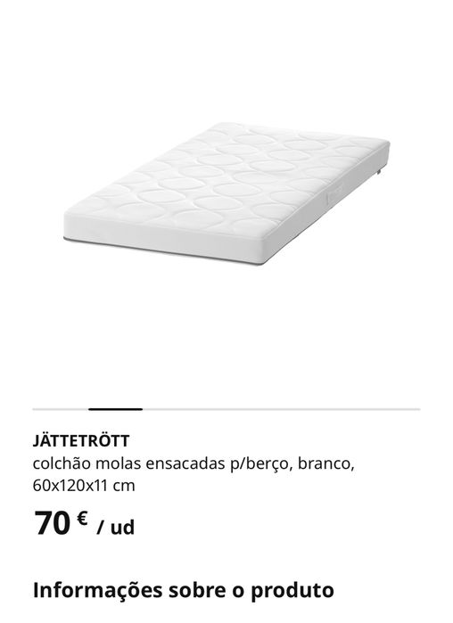 Berço e Colchao IKEA