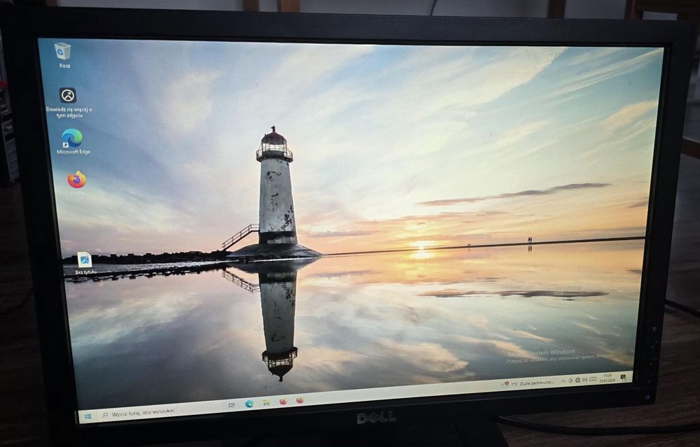 Dzis 300 zł Zestaw komputer stacjonarny monitor DELL (SSD 240GB )Win10