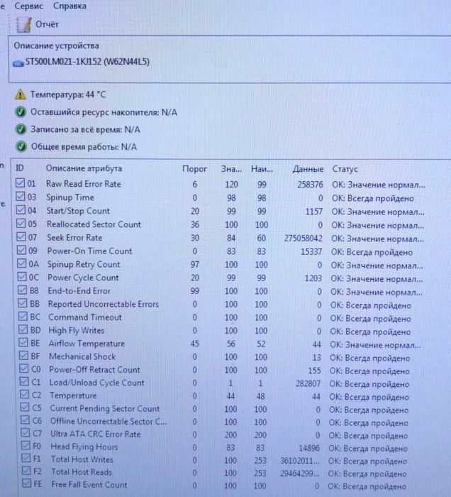Жорсткий диск для ноутбука Seagate (від 2 шт.)