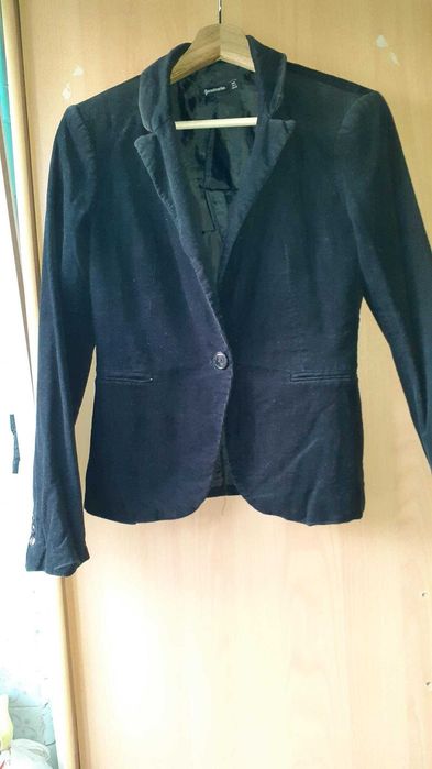 Blazer bombazine preto S