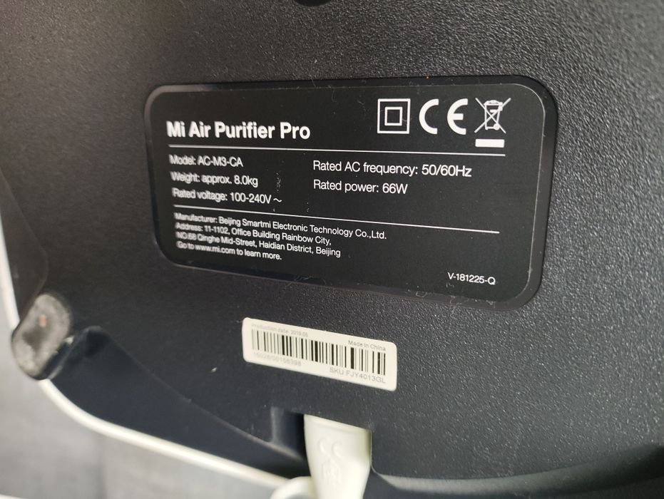 Oczyszczacz powietrza Xiaomi Mi Air Purifier Pro – Stan BDB / WiFi / OLED do 60 m²