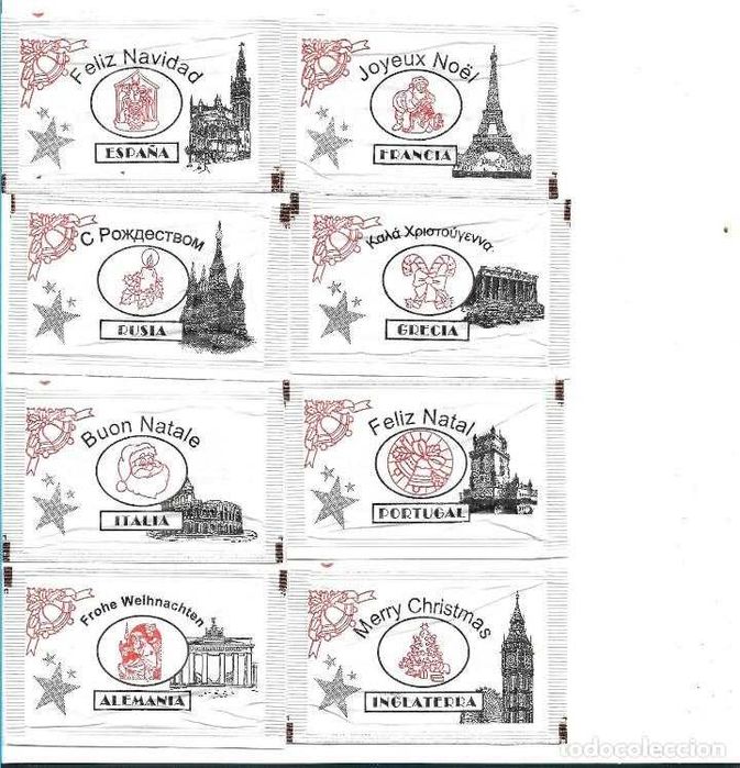 lote 1-pacotes de açucar 12 series completas