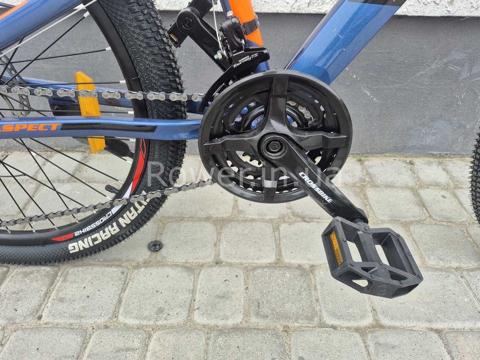 Дитячий гірський алюмінієвий велосипед для 8-12 років Crossbike 24" Aspect Рама 11" blue