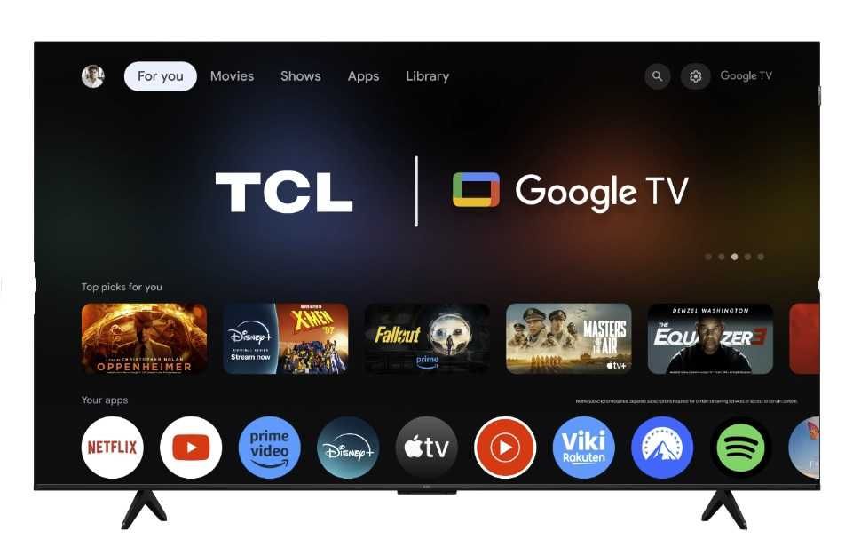 Telewizor QLED TCL 75P7K 75" 4K Wifi Smart TV: Google TV, Bluetooth