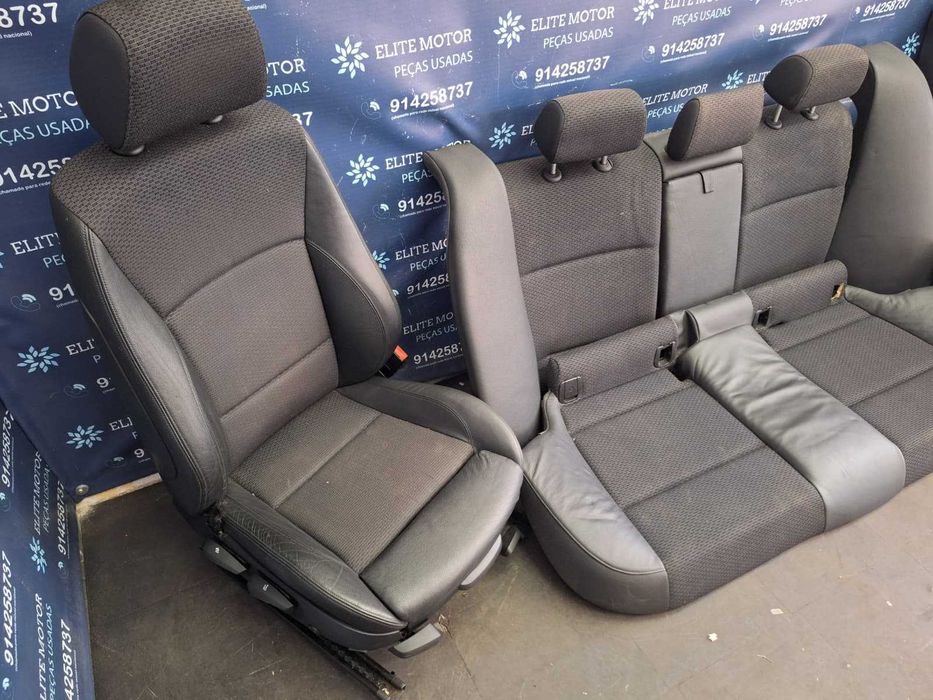 Jogo de bancos usados BMW SERIE 3 E90 PACK M pele e tecido