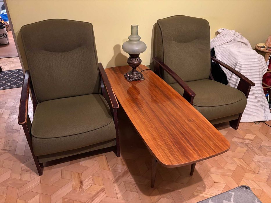 2 fotele do salonu w stylu retro / PRL