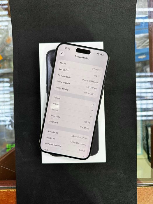 iPhone 15 Pro Max 255GB 93%