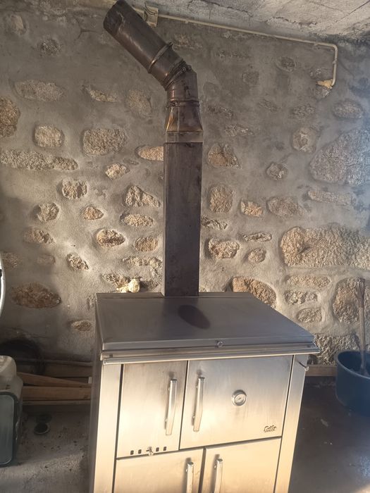Fogão a lenha em inox