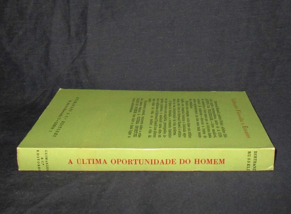 Livro A Última Oportunidade do Homem Bertrand Russell