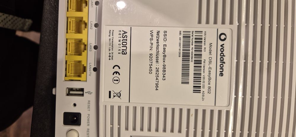 Router Vodafone DSL-EasyBox 802