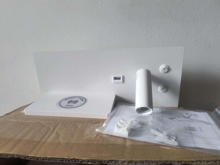 Лед лампа для чтения бра с зарядным для телефона