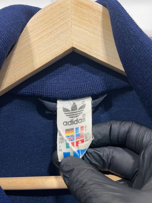 Vintage 80s Adidas Trefoil Track Jacket made in Finnland OPTI