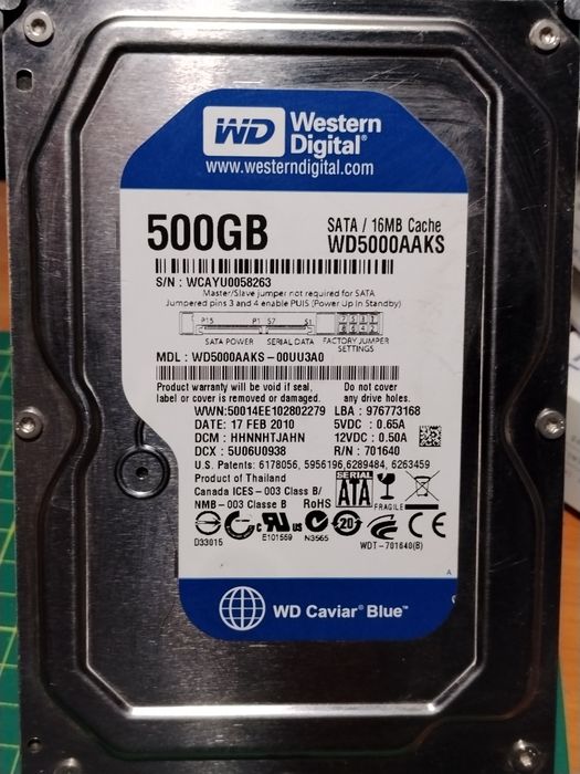 HDD Western Digital 500 GB