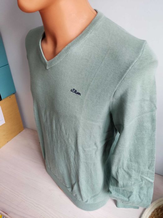 Sweter serek s.Oliver zielony