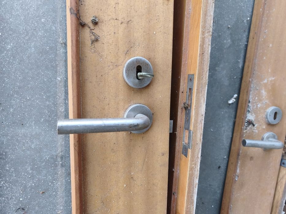 Portas interiores com puxadores