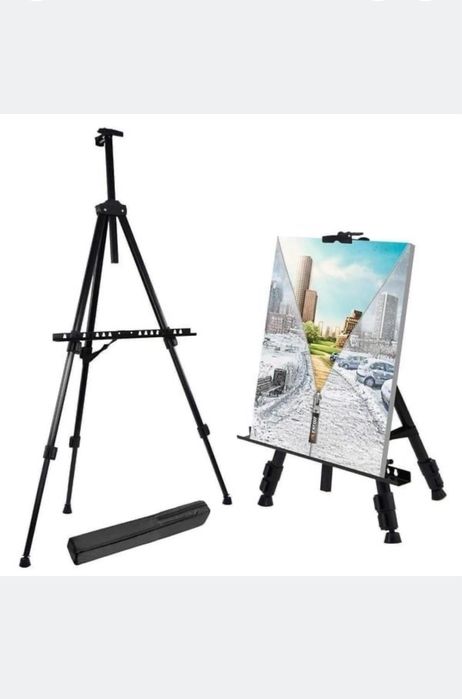 Доска Флипчарт магнитно маркерная сухостираемая тринога офисная 40-60