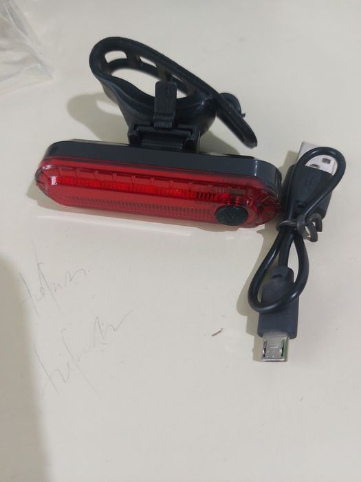 Luz LED recarregável usb, para bicicletas, trotinete.