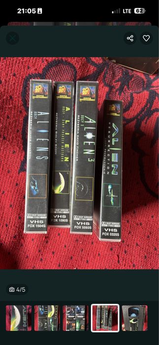 Rezerwacja 4 kasety vhs