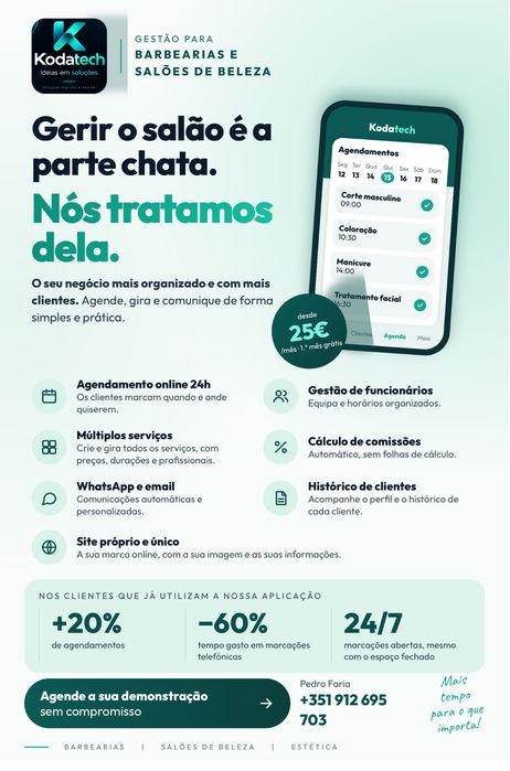 Software gestao de salao de beleza/estetica