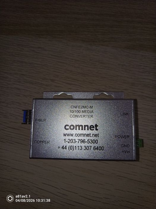 konwerter mediów Ethernet ComNet model CNFE2MC-M