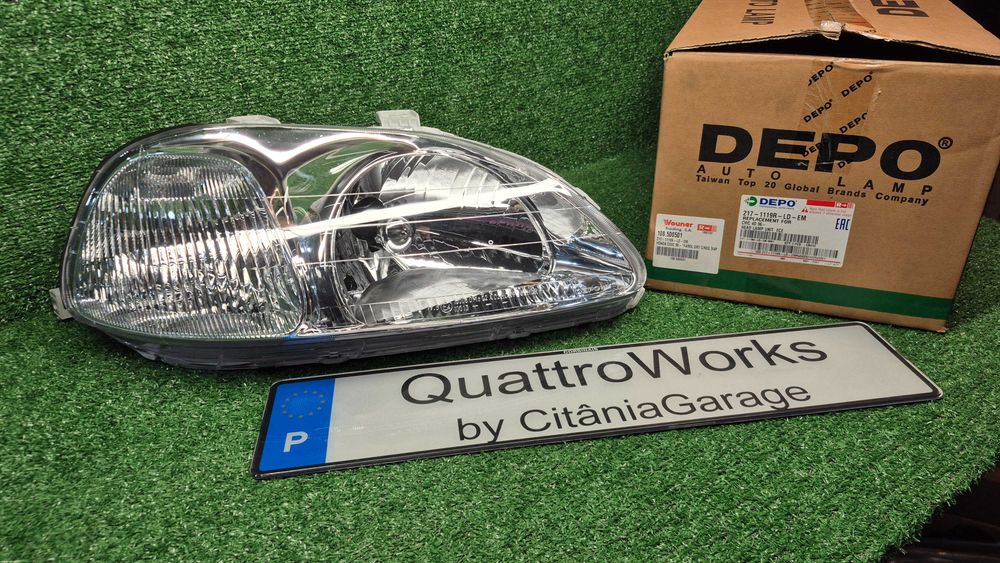 Otica Farol Direito Honda Civic VI Fastback Aerodeck 1994 a 2001 Ref. 217-1127R-LD-E NOVO DEPO