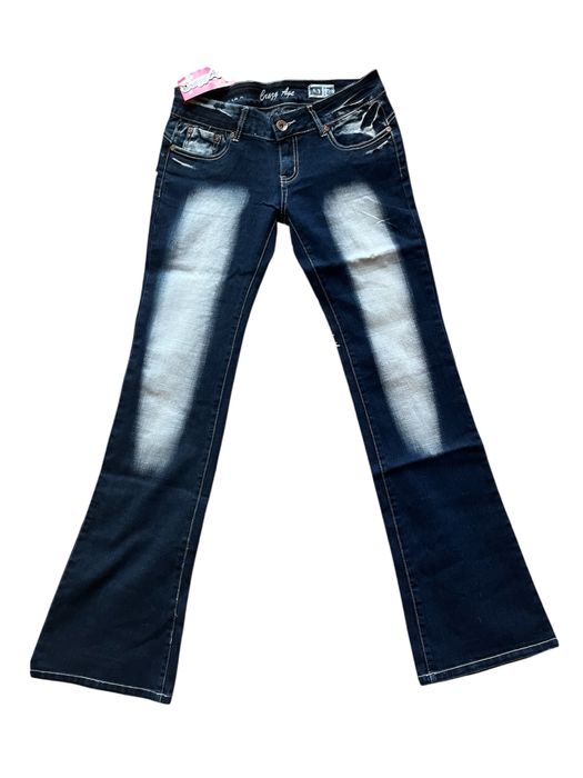 spodnie jeansy crazy age granatowe z przetarciami