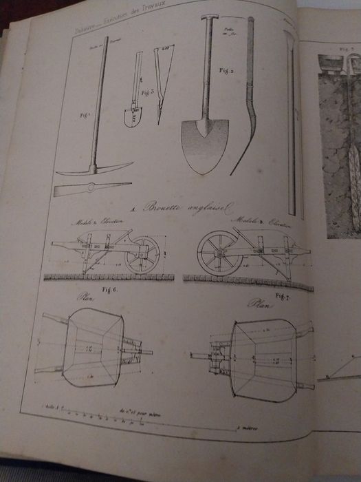 Édition originale – Atlas complet – A. Debauve – Dunod 1872 – Ponts et