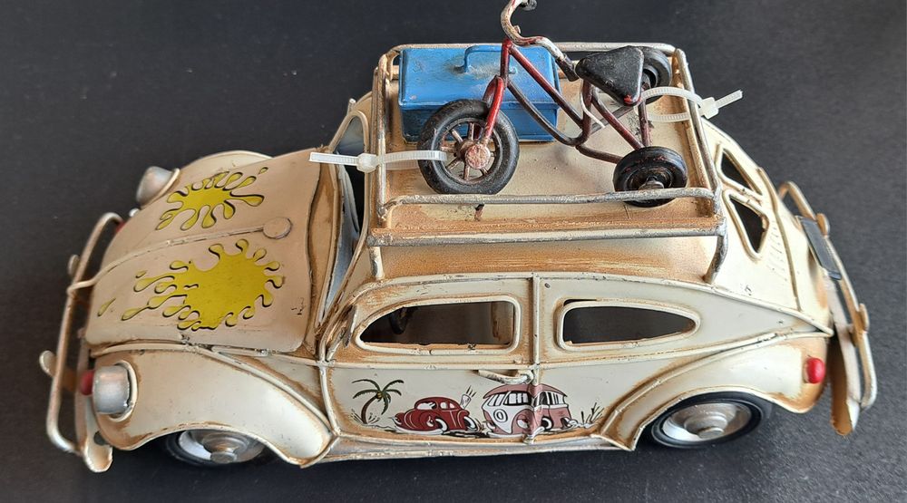 Carro VW Carocha em metal - Novo