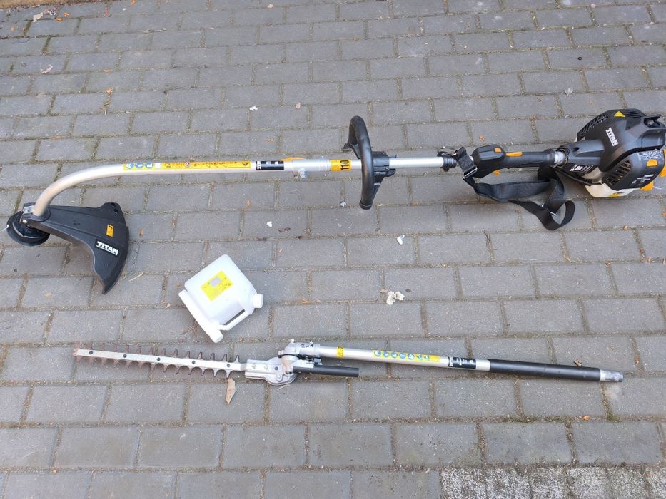 Podkaszarka + nożyce do żywopłotu 2w1 TITAN TT2MTP26-2 26CC 1KM