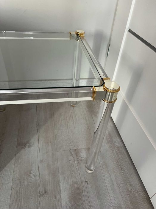 Stolik z pleksi, blat szkło