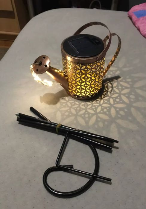 Садовий світильник «Лійка», лампа, ажурний ліхтар на сонячній батареї