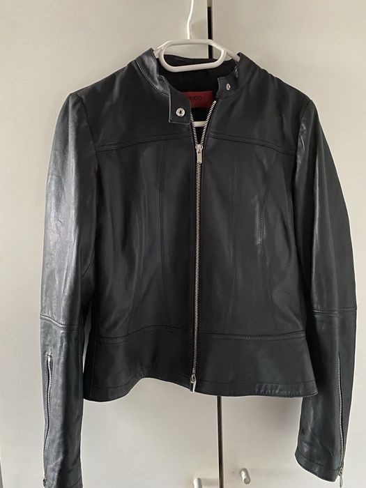 Hugo Boss skorzana ramoneska r XS