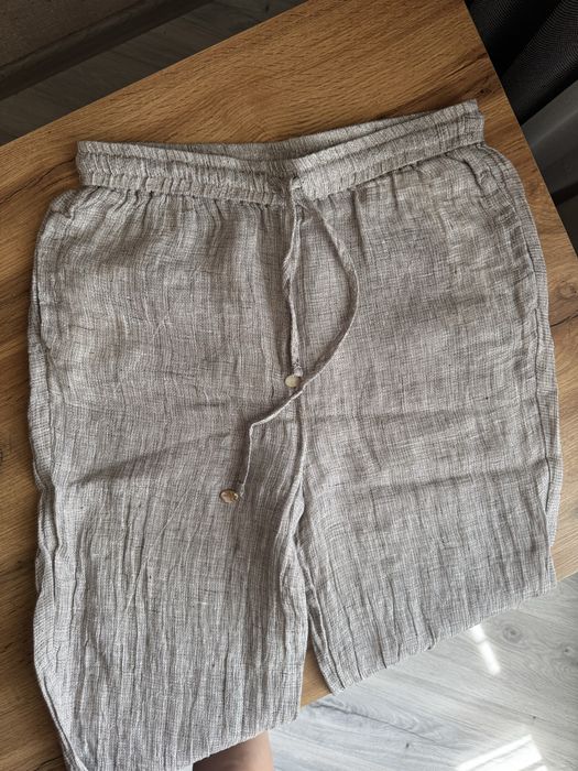 Пляжні лляні штани zara